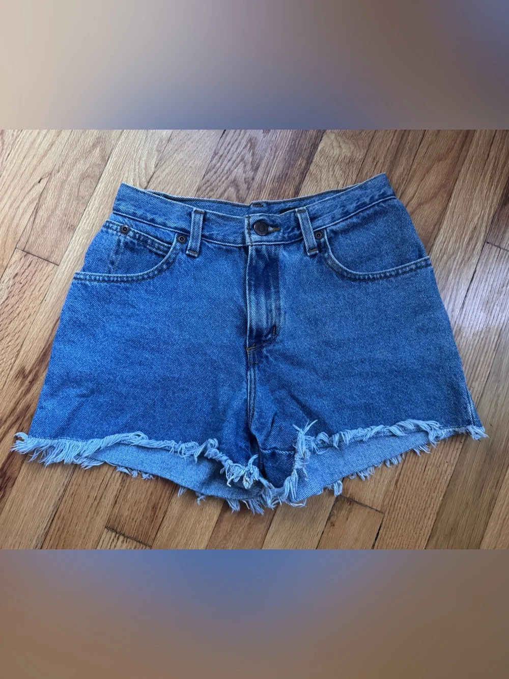 Vintage denim cut off shorts